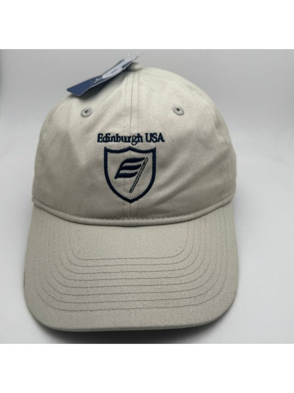 Edinburgh USA Dad Hat Cap Embroidered Logo Adjustable Khaki Gear For Sports